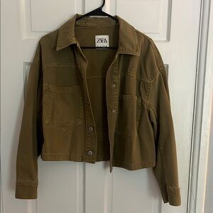 Zara Women's Green/Brown Jacket